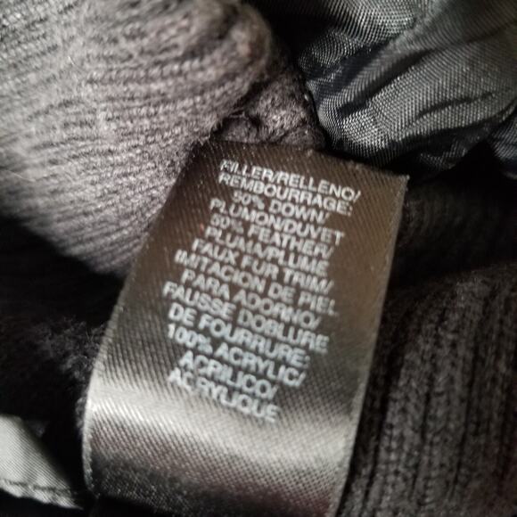 DKNY Active Black Long Puffer Full-Zip Parka Down Jacket Coat Quilted XS - Picture 7 of 12